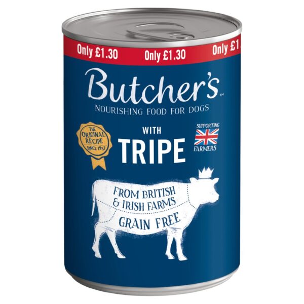 Butcher's Tripe Dog Food Tin 400g