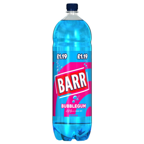 Barr Bubblegum Soft Drink 2l