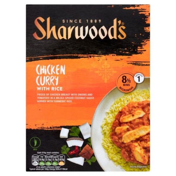 Sharwood's Chicken Curry with Rice 375g