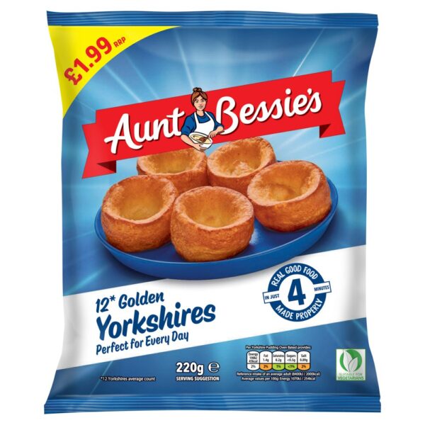 Aunt Bessie's 12 Golden Yorkshires 220g