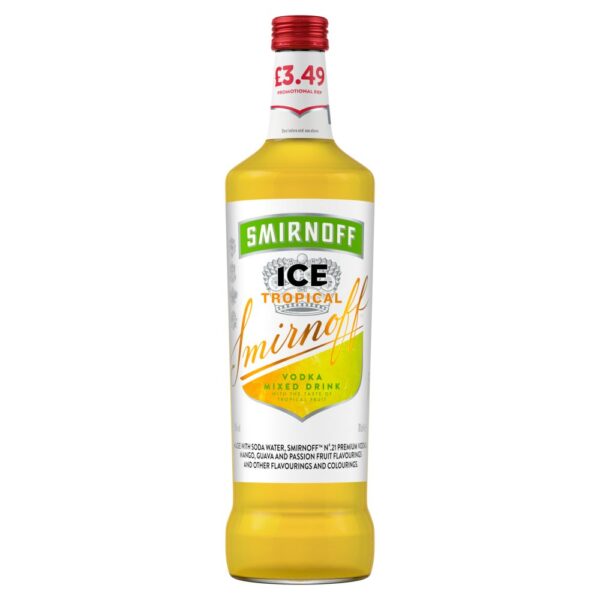 Smirnoff Ice Tropical 4% vol Ready To Drink Premix 70cl