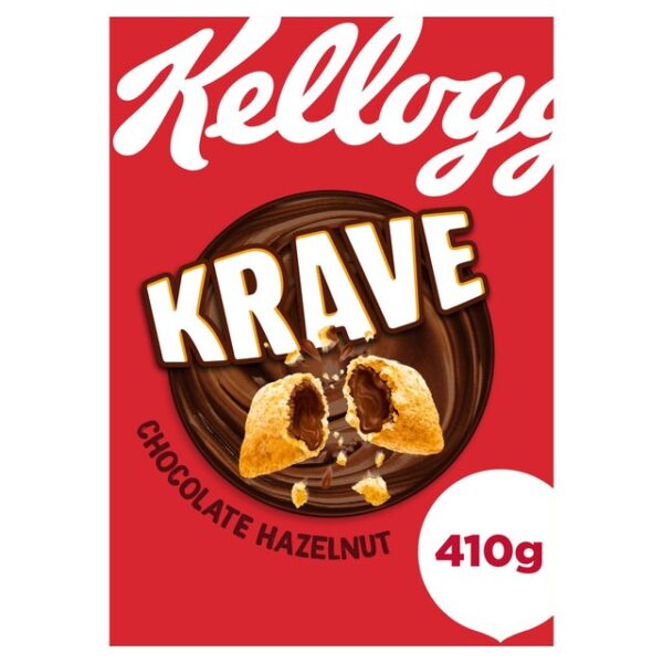 Kellogg's Krave Chocolate Hazelnut Breakfast Cereal 410g