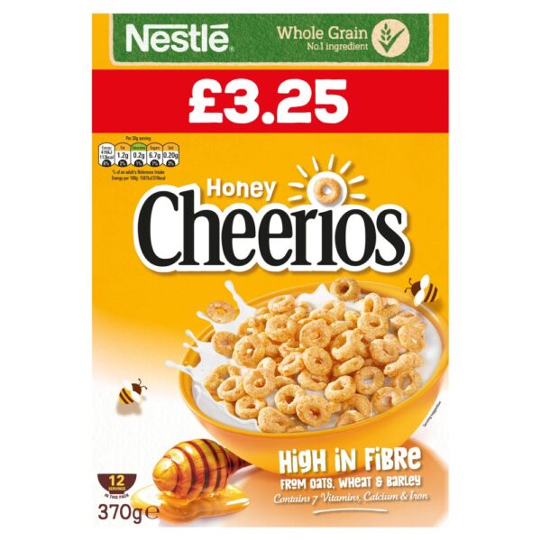 Nestle Cheerios Honey Cereal 370g